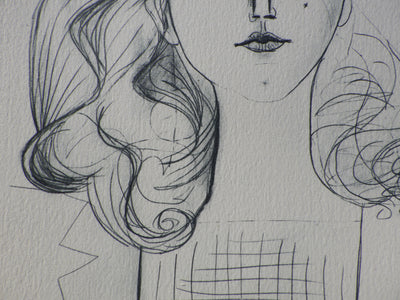 Pablo PICASSO : Portrait de Françoise, Héliogravure