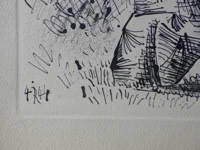 Pablo PICASSO : Le vieil arbre en hiver, Héliogravure