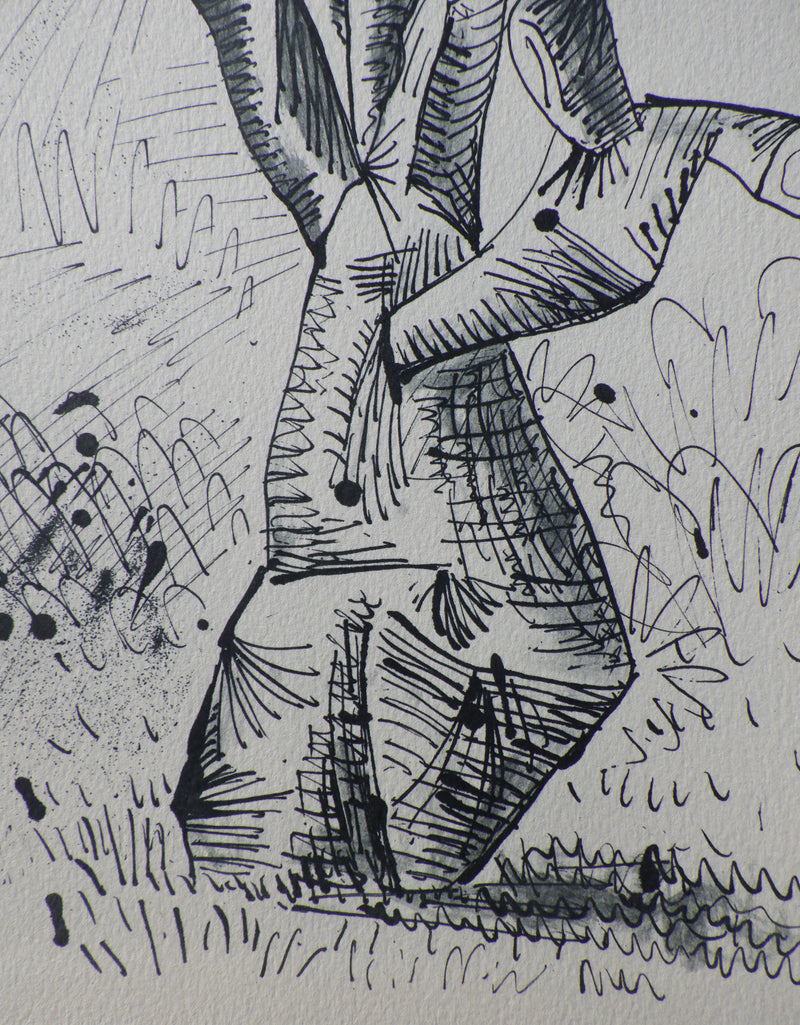 Pablo PICASSO : Le vieil arbre en hiver, Héliogravure
