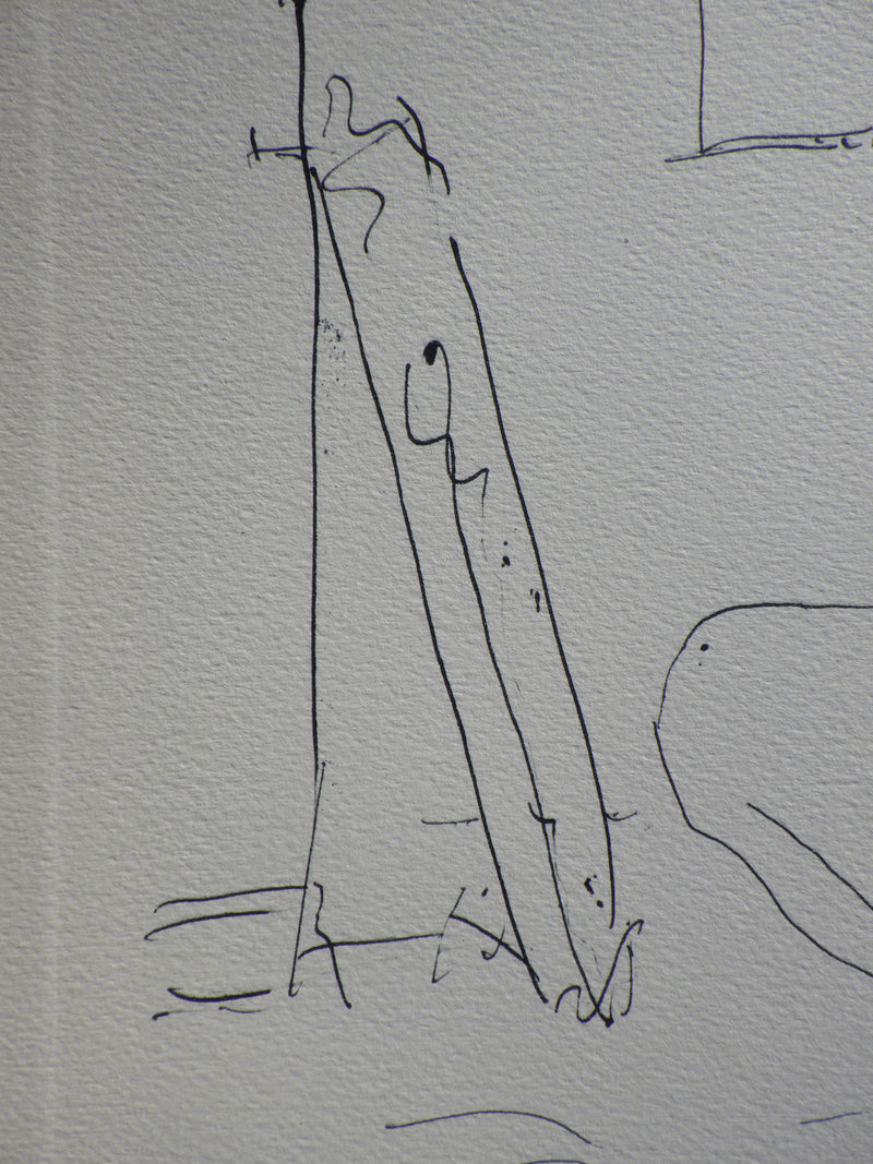 Pablo PICASSO : Modèle nue devant le miroir, Héliogravure