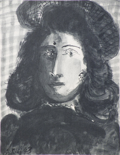 Pablo PICASSO : Portrait de Dora Amaar, Héliogravure