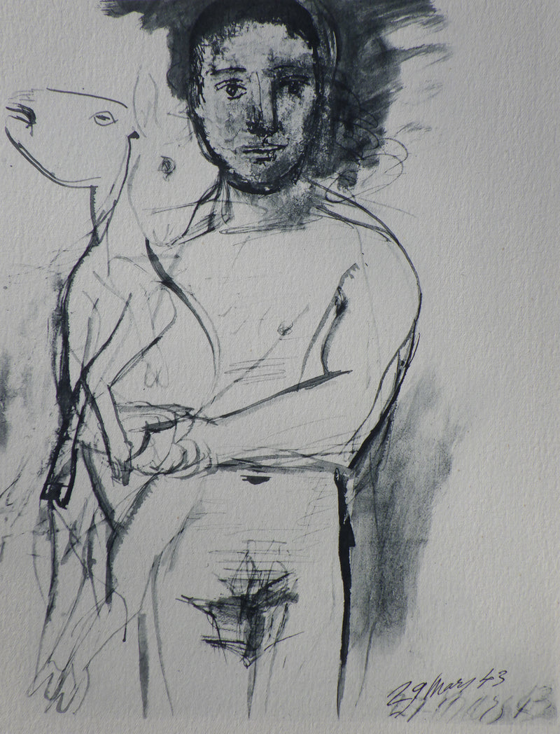 Pablo PICASSO : Le Berger, Héliogravure