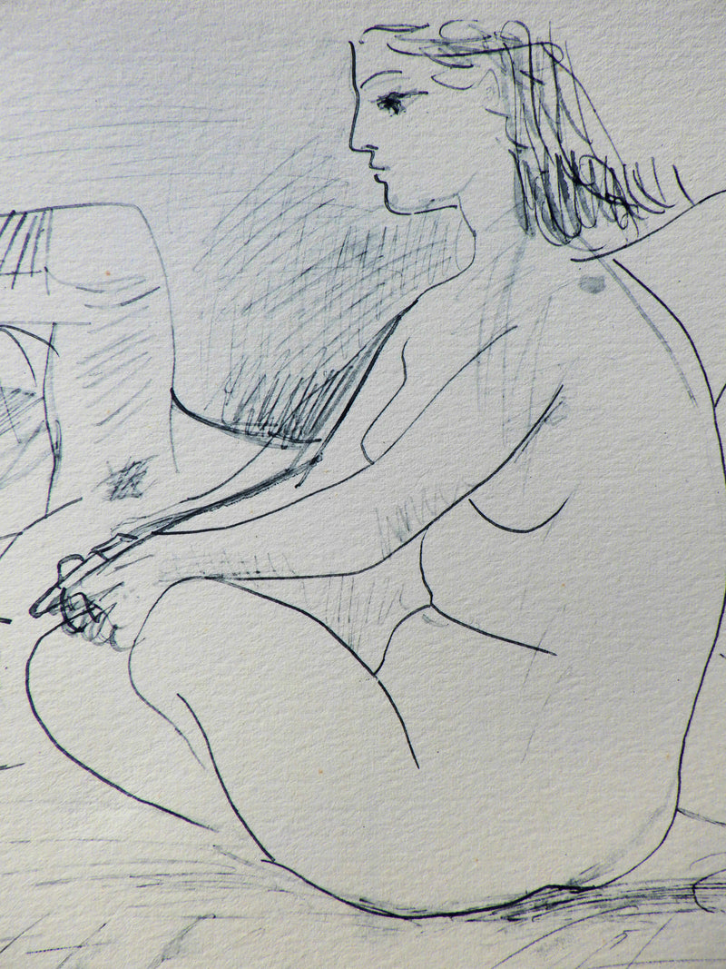 Pablo PICASSO : Muse auprès du Maître, Héliogravure