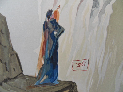 Salvador DALI : La beauté des sculptures, Bois gravé original signé