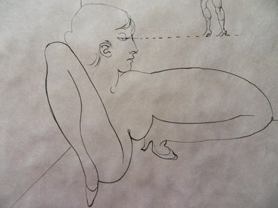 Hans BELLMER : Entre ses jambes, Gravure originale signée
