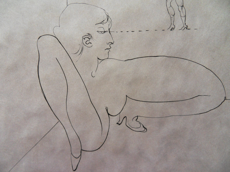 Hans BELLMER : Entre ses jambes, Gravure originale signée