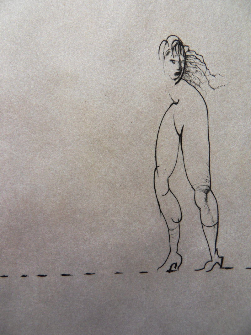 Hans BELLMER : Entre ses jambes, Gravure originale signée