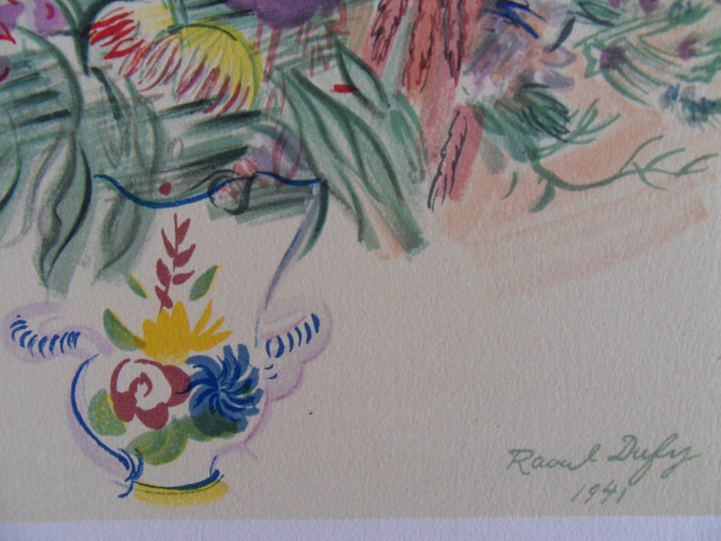 Raoul DUFY : Bouquet champêtre, Lithographie signée
