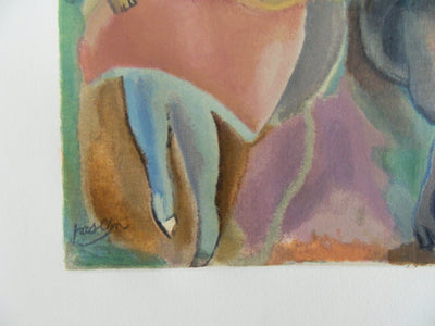 Jules PASCIN: The two sisters, Signed lithograph
