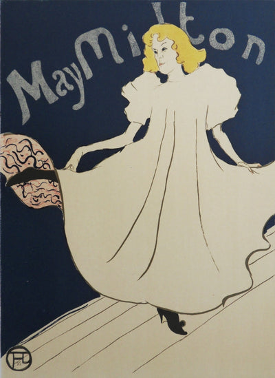 Henri DE TOULOUSE LAUTREC: May Milton, Signed lithograph