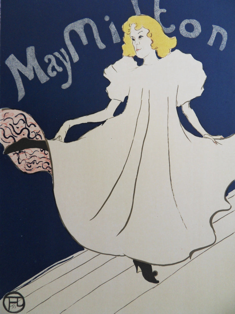 Henri DE TOULOUSE LAUTREC: May Milton, Signed lithograph