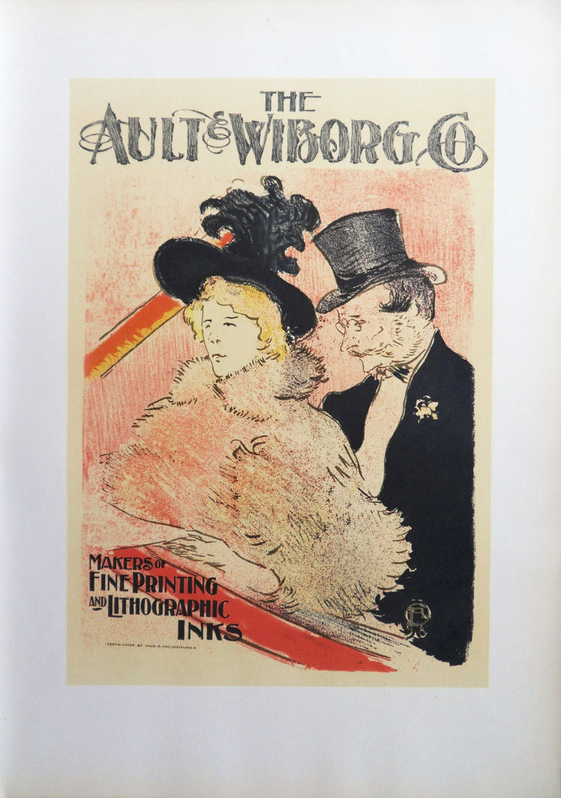 Henri DE TOULOUSE LAUTREC : Au concert (The Ault and Wilborg Co), Lithographie signée