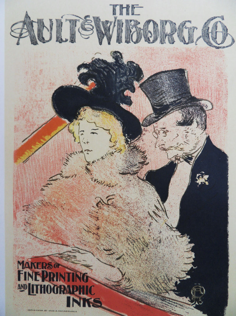 Henri DE TOULOUSE LAUTREC : Au concert (The Ault and Wilborg Co), Lithographie signée