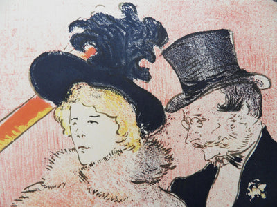 Henri DE TOULOUSE LAUTREC : Au concert (The Ault and Wilborg Co), Lithographie signée