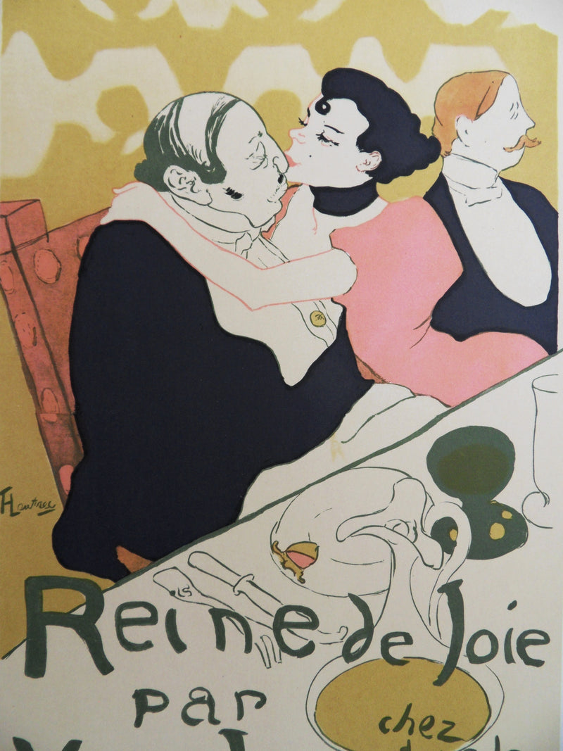 Henri DE TOULOUSE LAUTREC : Reine de Joie, Lithographie signée
