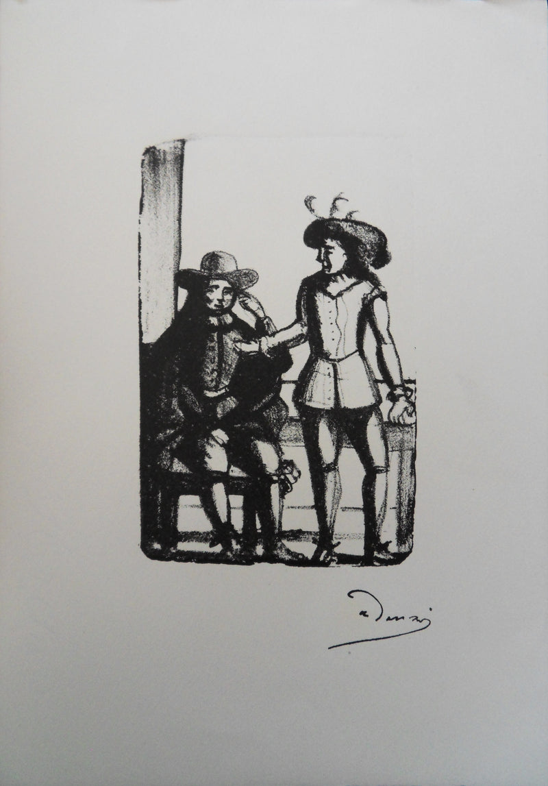 André DERAIN : Deux nobles, Lithographie originale (vue générale) - Crédit photo : Galerie Art.Paris