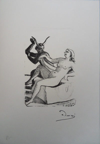 André DERAIN : La luxure, Lithographie originale (vue générale) - Crédit photo : Galerie Art.Paris