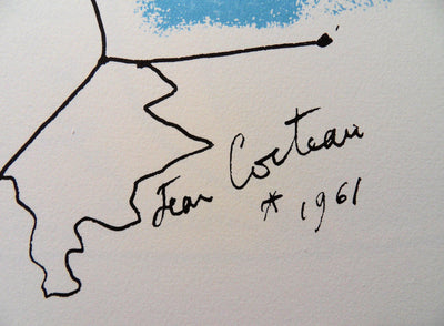 Jean COCTEAU : L'enlèvement d'Europe, Lithographie originale (photo de détail 3) - Crédit photo : Galerie Art.Paris