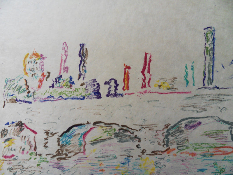 Marko CELEBONOVIC : Le pont des art, Lithographie originale (photo de détail 5) - Crédit photo : Galerie Art.Paris