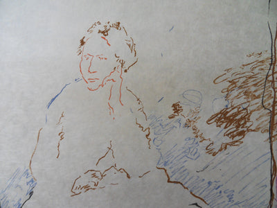 Marko CELEBONOVIC : L'attent, Lithographie originale (photo de détail 3) - Crédit photo : Galerie Art.Paris
