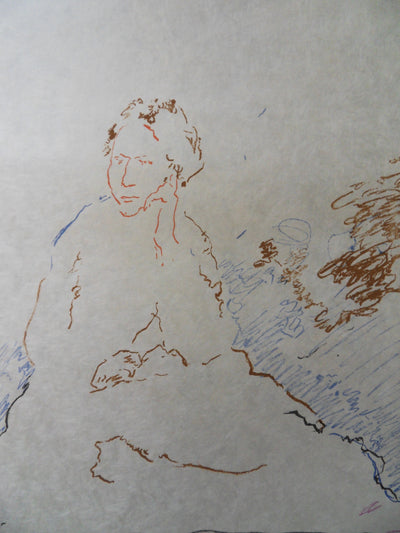 Marko CELEBONOVIC : L'attent, Lithographie originale (photo de détail 5) - Crédit photo : Galerie Art.Paris