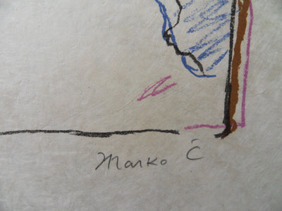 Marko CELEBONOVIC : L'attent, Lithographie originale (photo de détail 2) - Crédit photo : Galerie Art.Paris