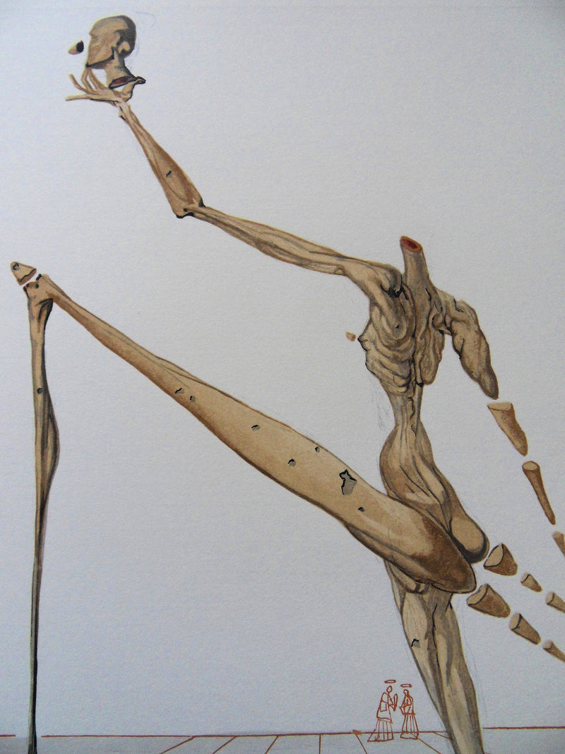 Salvador DALI : Bertrand de Horn, Bois gravé original signé