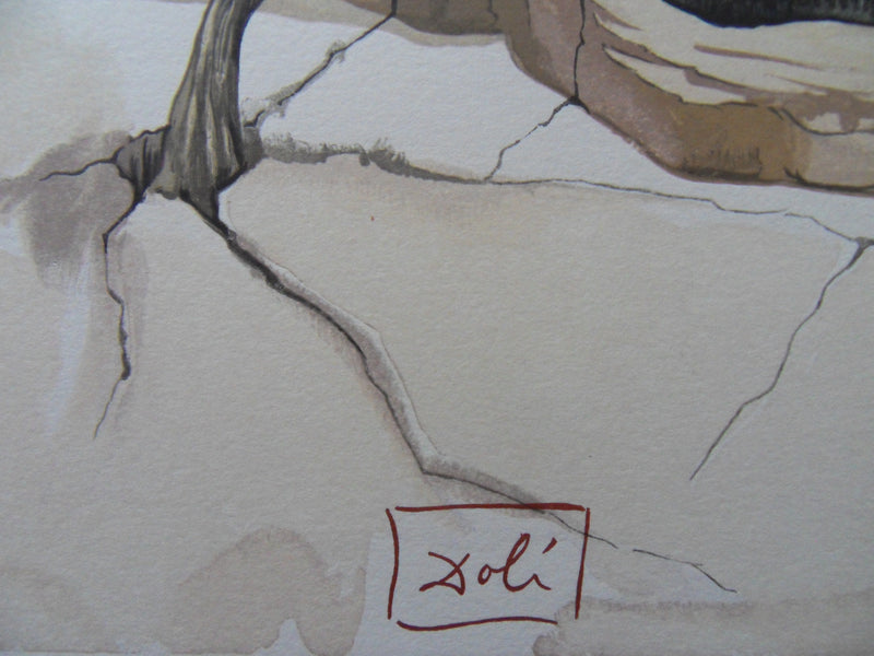 Salvador DALI : Les traitres envers leur patrie, Bois gravé original signé