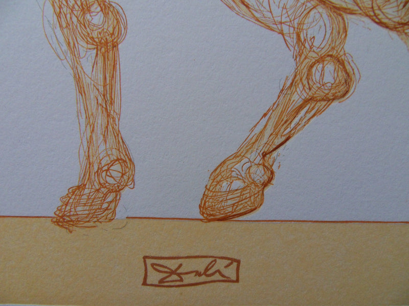 Salvador DALI : Le centaure, Bois gravé original signé