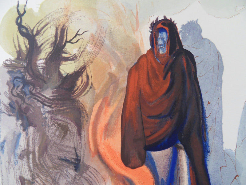 Salvador DALI : Apparition de Pluton, Bois gravé original signé