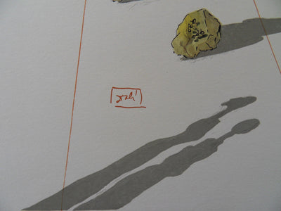 Salvador DALI : Le supplice des hypocrites, Bois gravé original signé