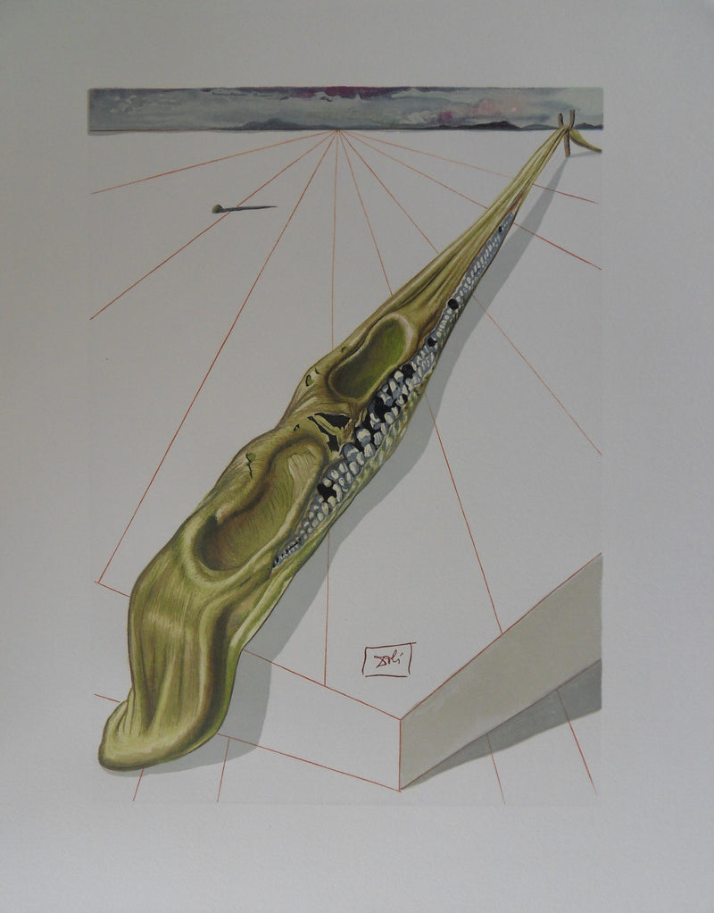 Salvador DALI : Les blasphémateurs, Bois gravé original signé
