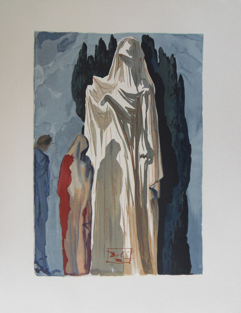 Salvador DALI : Les hérétiques, Bois gravé original signé
