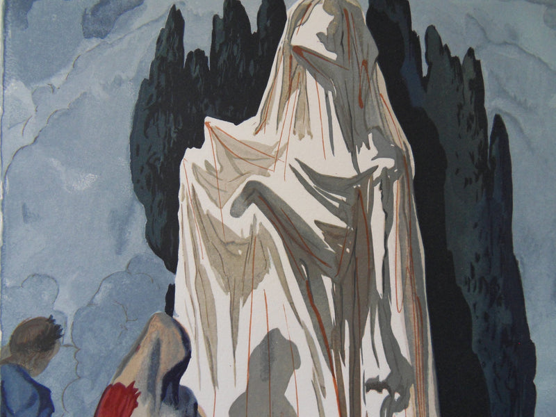 Salvador DALI : Les hérétiques, Bois gravé original signé