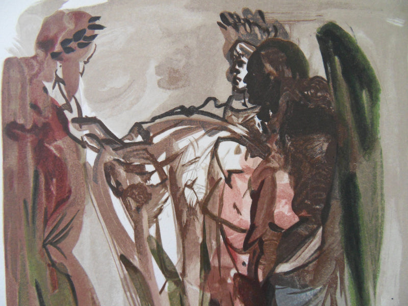 Salvador DALI : Les orgueilleux, Bois gravé original signé
