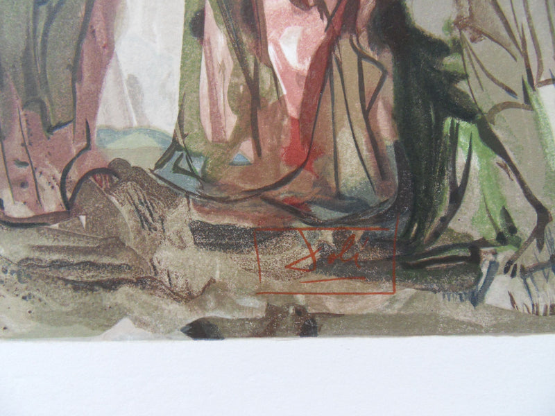 Salvador DALI : Les orgueilleux, Bois gravé original signé