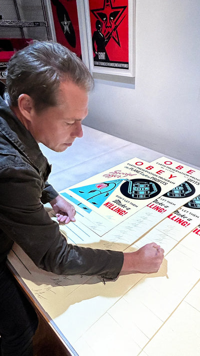 Shepard FAIREY : Ecologie: Earth Preservation, Sérigraphie originale (photo de détail 8) - Crédit photo : Galerie Art.Paris