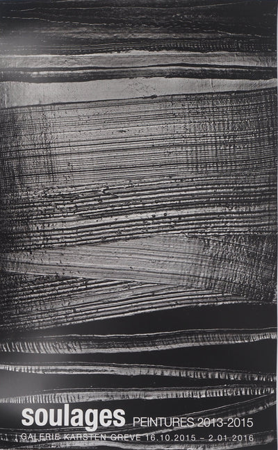 Pierre SOULAGES : Outrenoir 28 juille, Affiche originale (photo de détail 2) - Crédit photo : Galerie Art.Paris