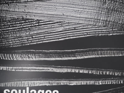 Pierre SOULAGES : Outrenoir 28 juille, Affiche originale (photo de détail 6) - Crédit photo : Galerie Art.Paris