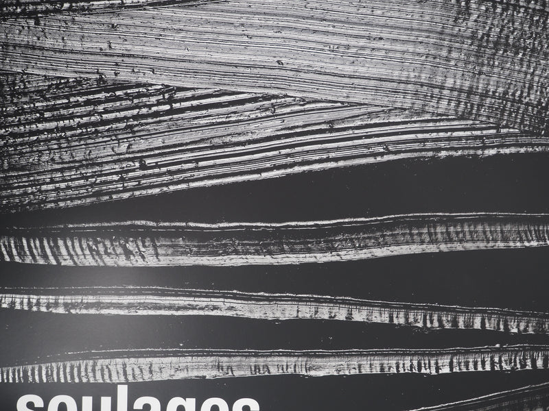 Pierre SOULAGES : Outrenoir 28 juille, Affiche originale (photo de détail 6) - Crédit photo : Galerie Art.Paris