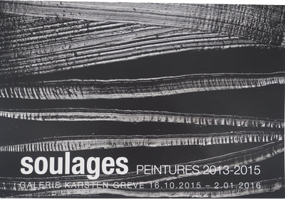 Pierre SOULAGES : Outrenoir 28 juille, Affiche originale (photo de détail 7) - Crédit photo : Galerie Art.Paris