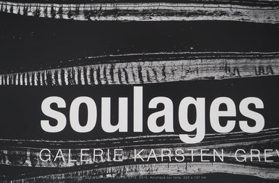 Pierre SOULAGES : Outrenoir 28 juille, Affiche originale (photo de détail 8) - Crédit photo : Galerie Art.Paris