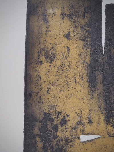 Pierre SOULAGES : Eau forte XII, Affiche originale (photo de détail 4) - Crédit photo : Galerie Art.Paris