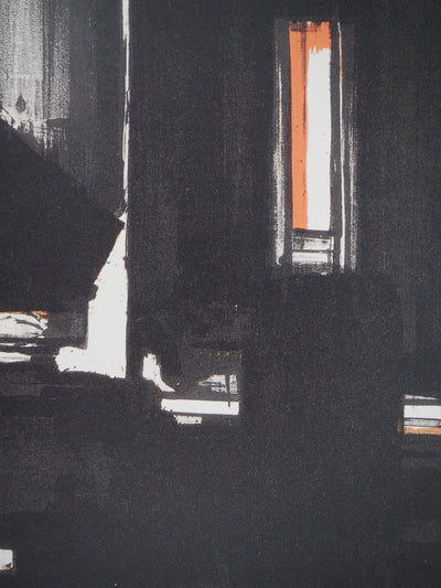 Pierre SOULAGES : Lithographie 2, Affiche originale (photo de détail 5) - Crédit photo : Galerie Art.Paris