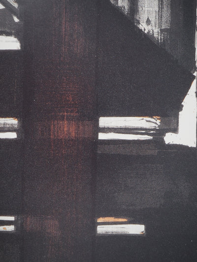 Pierre SOULAGES : Lithographie 2, Affiche originale (photo de détail 7) - Crédit photo : Galerie Art.Paris