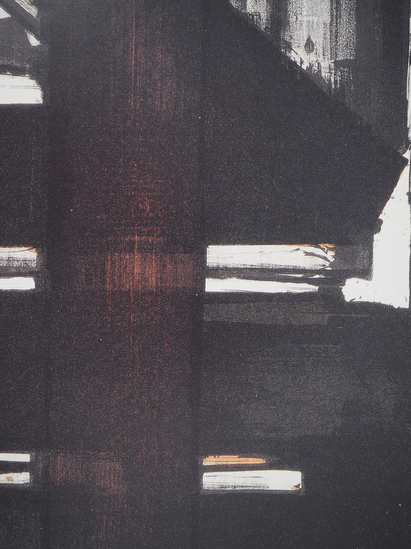 Pierre SOULAGES : Lithographie 2, Affiche originale (photo de détail 7) - Crédit photo : Galerie Art.Paris