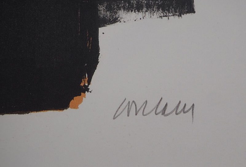 Pierre SOULAGES : Lithographie 2, Affiche originale (photo de détail 3) - Crédit photo : Galerie Art.Paris