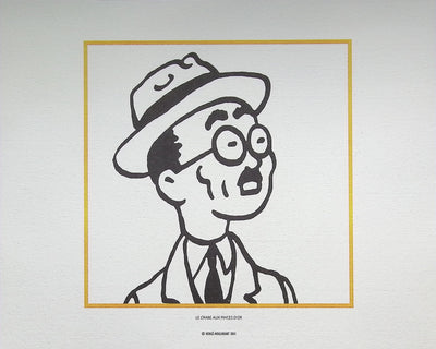 HERGÉ : TINTIN - Les Charismatiques, 3 Lithographies Ex Libris