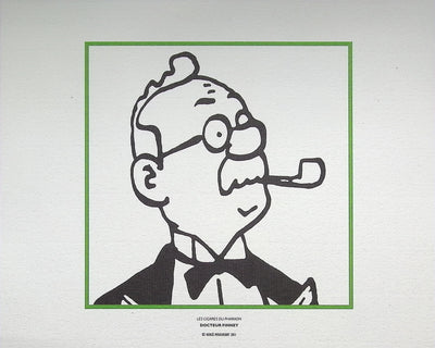 HERGÉ : TINTIN Les Cigares du Pharaon, 3 Lithographies Ex Libris