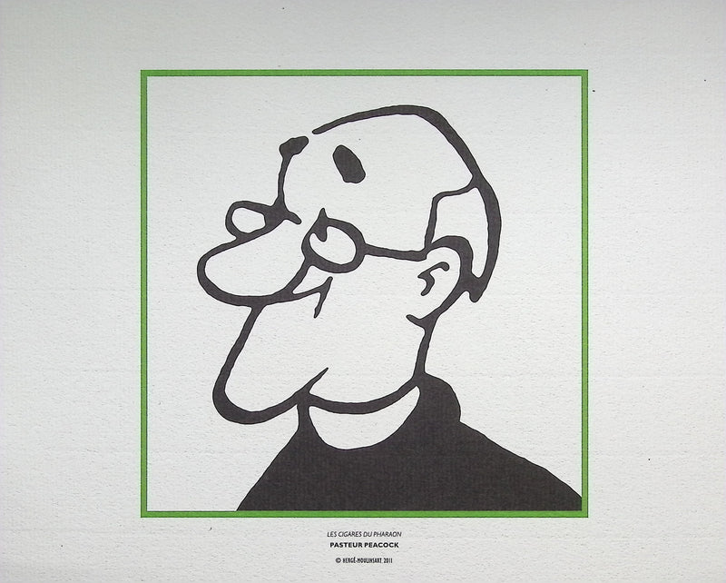 HERGÉ : TINTIN Les Cigares du Pharaon, 3 Lithographies Ex Libris